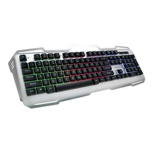 Teclado Gamer Noga Stormer Nkb-k10 Retroiluminado Usb Metal Gris