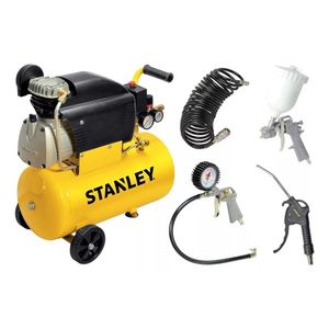 Kit Compresor Aire 50 Litros Stanley Fcdv404stc506 2hp 8 Bar