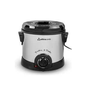 Freidora Electrica Fondue Ultracomb Fr-8300 1.5l Acero Inox