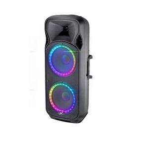 Parlante Torre Tornado Noga 2 X 12 Rgb Microfono Fm Usb