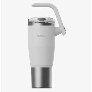 Vaso Termico Mug Peabody Blanco De 950 Ml Manija Giratoria