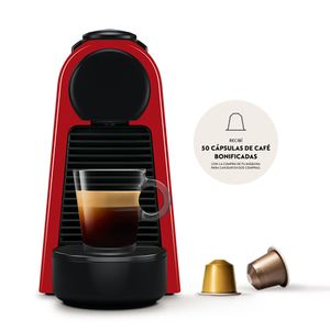 Cafetera Automatica Nespresso Essenza Mini D Capsulas 19 Bar Rojo