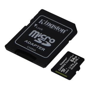 Memoria Kingston Micro Sd Xc 64gb Clase 10 Full Hd Microsd