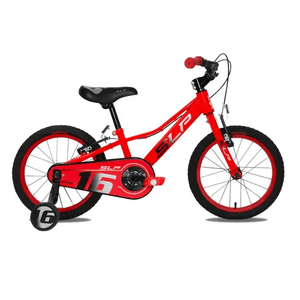 Bicicleta Infantil Slp 5 Pro Niño R16'' Con Rueditas Rojo