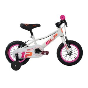 Bicicleta Infantil Slp 5 Pro Niña R12'' Con Rueditas Blanco
