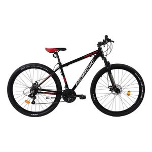Bicicleta Mtb Rodado 29 Nordic X2.0 T18 21v Shimano Aluminio Negro con gris y rojo