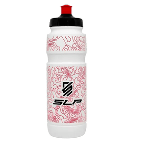 Botella Caramañola 750ml Para Bicicleta Slp 2025 Con Porta Rojo