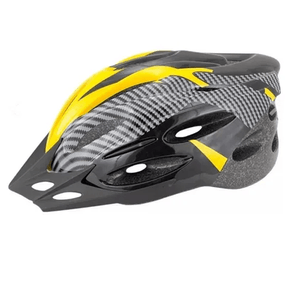 Casco Adulto Ciclismo Slp 21 Ventilaciones Wt-032 Regulable Negro con amarillo