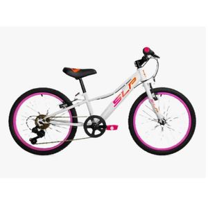 Bicicleta Infantil Slp 5 Pro Girl Rodado 20 7v Blanco con rosa