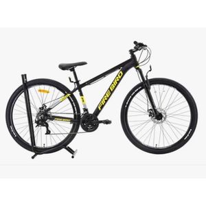Bicicleta Mtb R29 Firebird 21 Vel Disco T18 Negro con amarillo